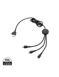 Cable 6 en 1 con logo iluminado