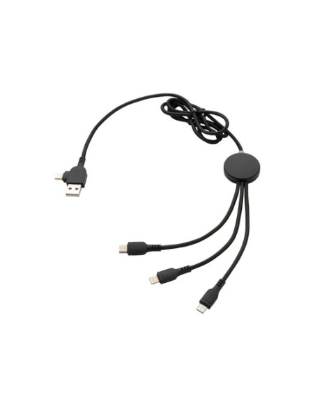 Cable 6 en 1 con logo iluminado