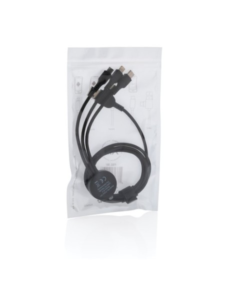 Cable 6 en 1 con logo iluminado