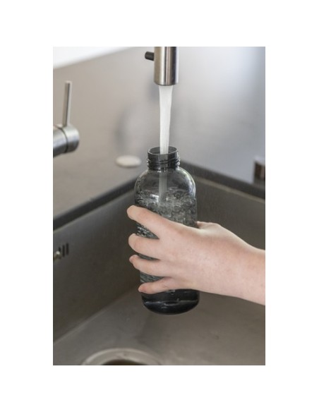 Botella de agua estanca con tapa metálica