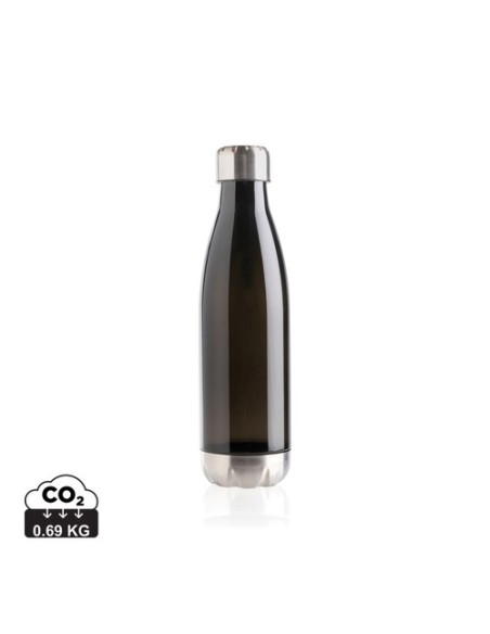 Botella de agua estanca con tapa de acero inoxidable