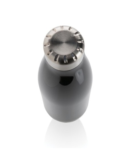 Botella de agua estanca con tapa de acero inoxidable