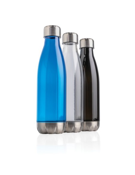 Botella de agua estanca con tapa de acero inoxidable