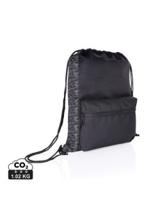 Mochila reflectante RPET con cordón y trazador AWARE 