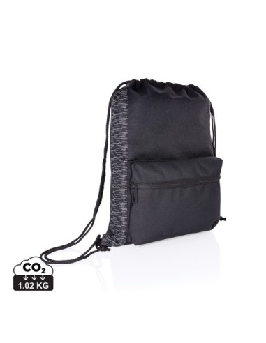 Mochila reflectante RPET con cordón y trazador...