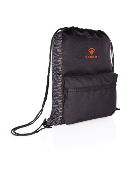 Mochila reflectante RPET con cordón y trazador AWARE 