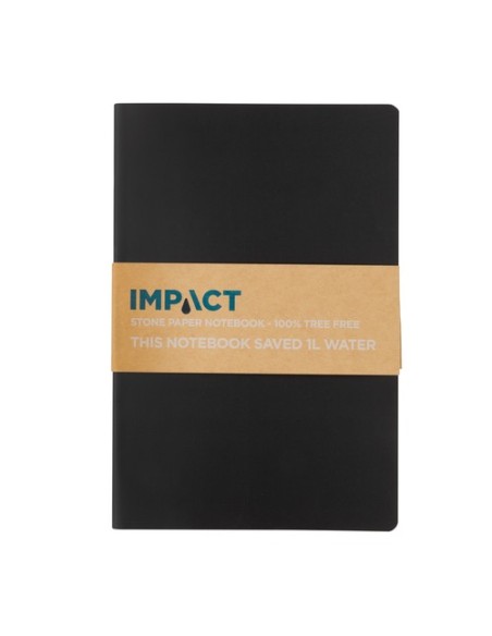 Libreta de papel de piedra de tapa blanda Impact A5