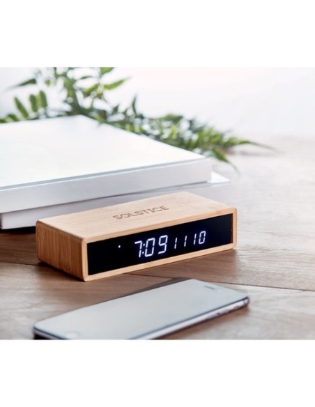 MORO Cargador inalámbrico de bambú