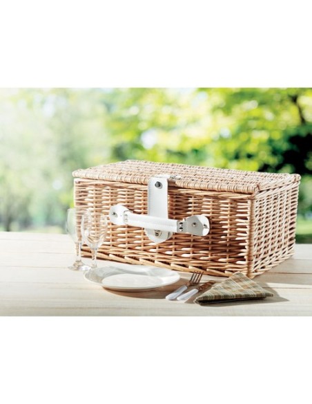 MIMBRE Cesta de picnic para 2 personas