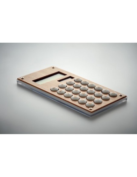 CALCUBAM Calculadora bambú de 8 dígitos