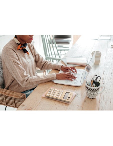 CALCUBAM Calculadora bambú de 8 dígitos