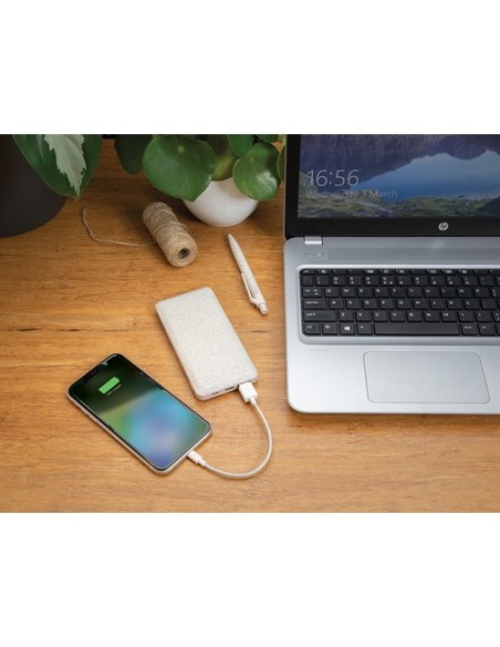Powerbank 10000 mAh  de paja de trigo