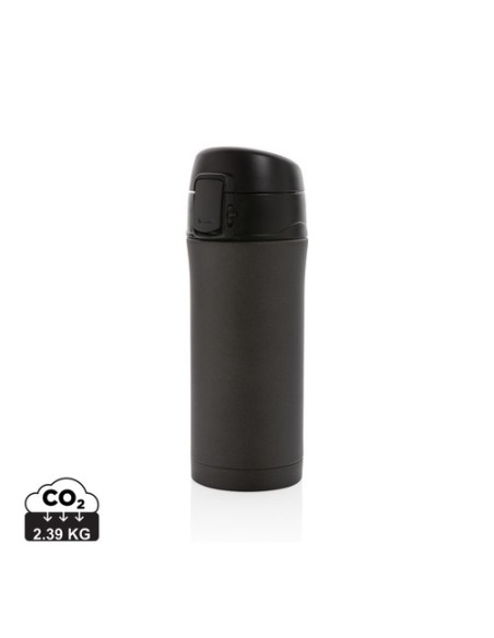 Taza metálica al vacío con cierre fácil