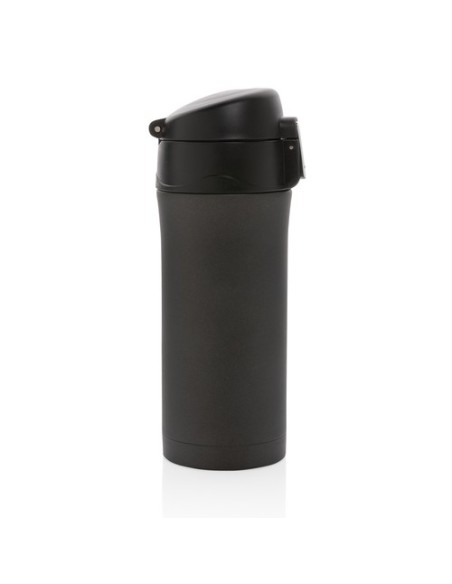 Taza metálica al vacío con cierre fácil