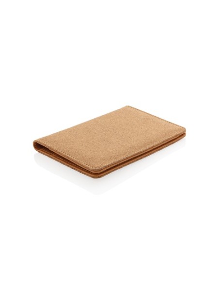 Cartera pasaporte RFID de corcho