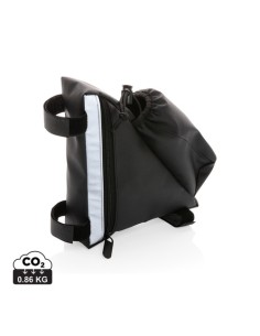 Bolsa bicicleta de alta visibilidad de PU con portabotella