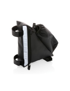 Bolsa bicicleta de alta visibilidad de PU con portabotella 2