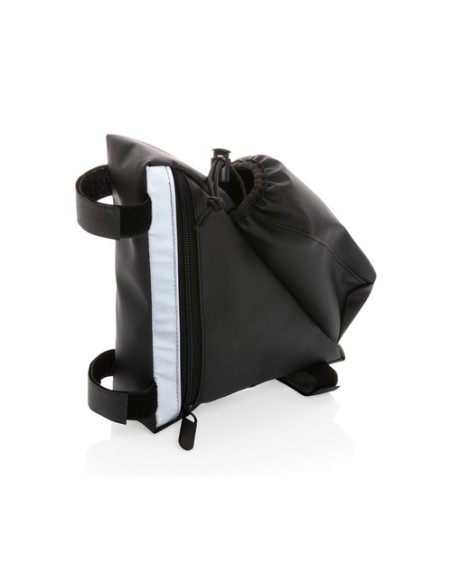 Bolsa bicicleta de alta visibilidad de PU con portabotella