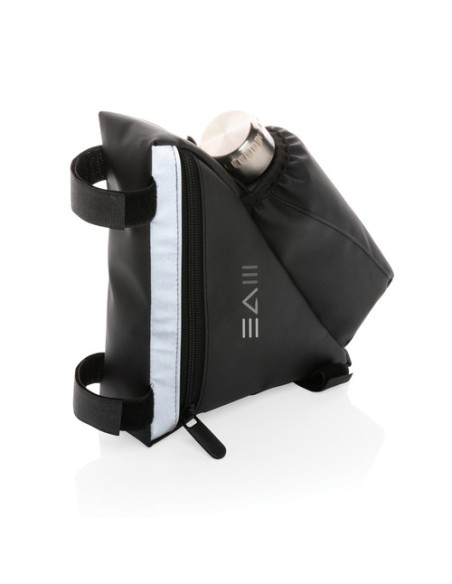 Bolsa bicicleta de alta visibilidad de PU con portabotella