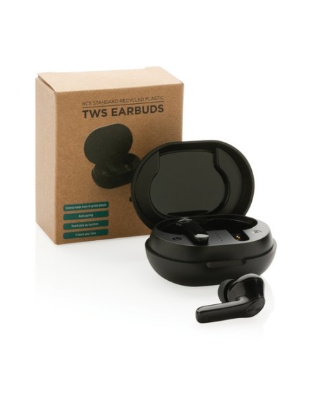 Auriculares TWS de plástico reciclado estándar RCS