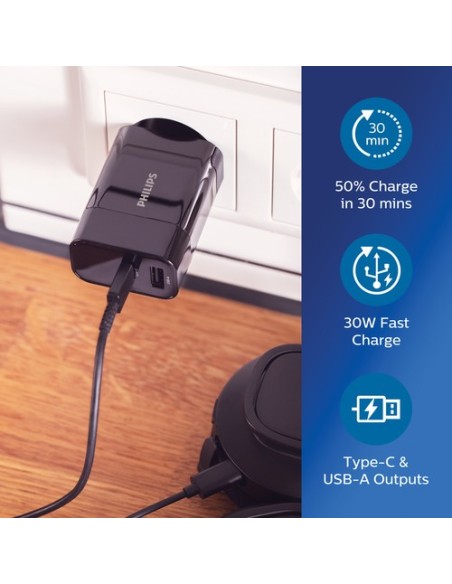 Cargador de pared PD ultrarrápido Philips
