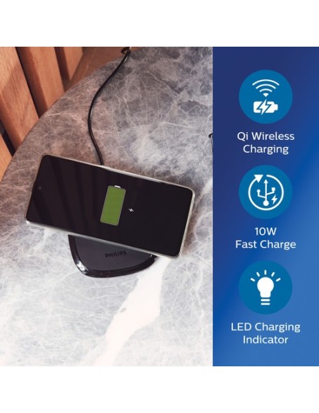 Cargador inalámbrico Philips 10W Qi