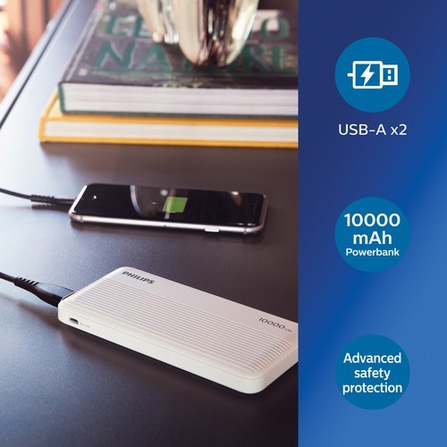 Powerbank fino Philips de 10000 mAh
