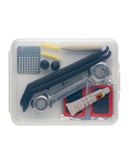 Kit de reparación de bicicletas compacto