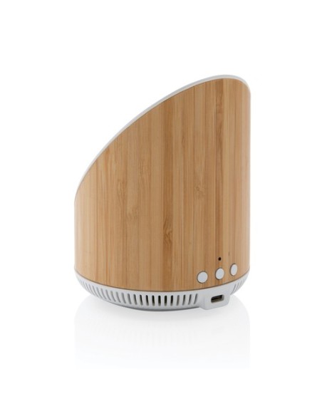 Altavoz bambú Ovate de 5W con cargador inalámbrico de 15W