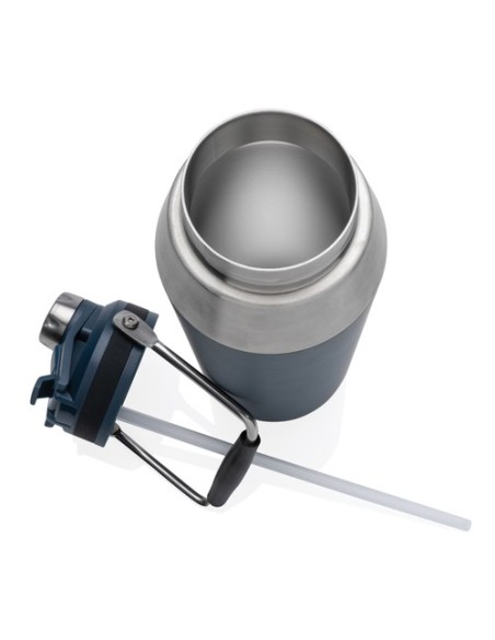 Botella al vacío 1L acero inoxidable con tapa doble función