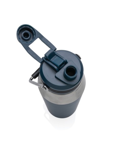 Botella al vacío 1L acero inoxidable con tapa doble función