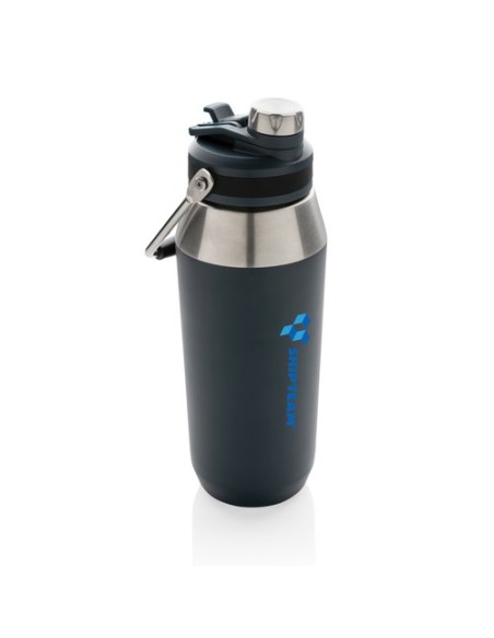 Botella al vacío 1L acero inoxidable con tapa doble función