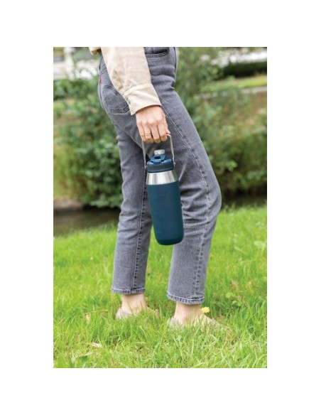 Botella al vacío 1L acero inoxidable con tapa doble función