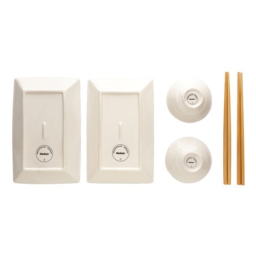 Vajilla de sushi Ukiyo para dos