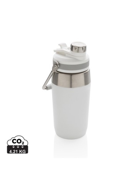 Botella al vacío de acero inoxidable con tapa doble función