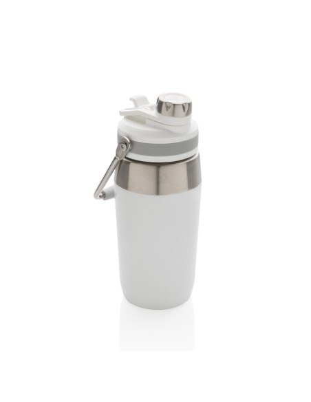 Botella al vacío de acero inoxidable con tapa doble función