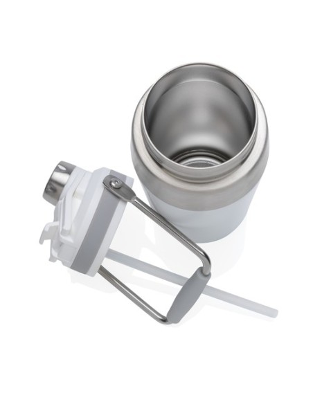 Botella al vacío de acero inoxidable con tapa doble función