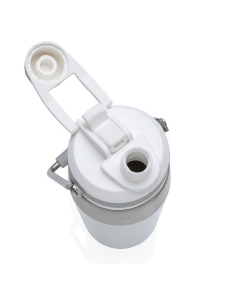 Botella al vacío de acero inoxidable con tapa doble función