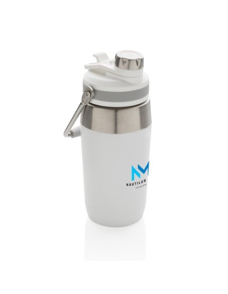 Botella al vacío de acero inoxidable con tapa doble función