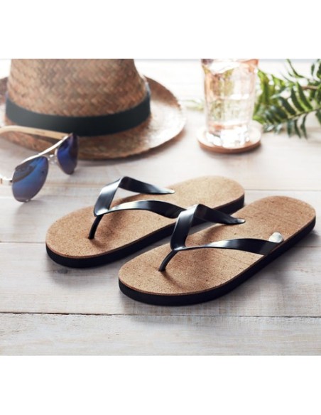 BOMBAI L Chanclas de playa de corcho L