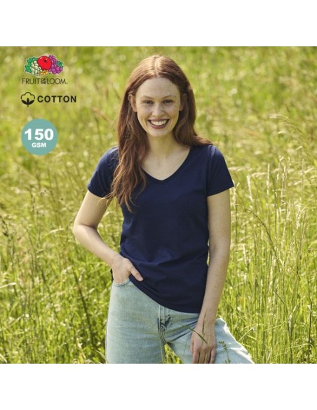 Camiseta Mujer Color Iconic VNeck