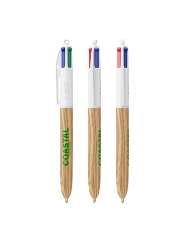 BIC 4 Colours Wood Style