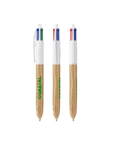 BIC 4 Colours Wood Style