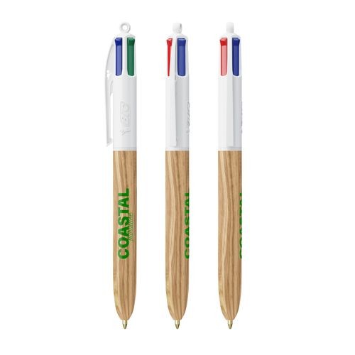 BIC 4 Colours Wood Style