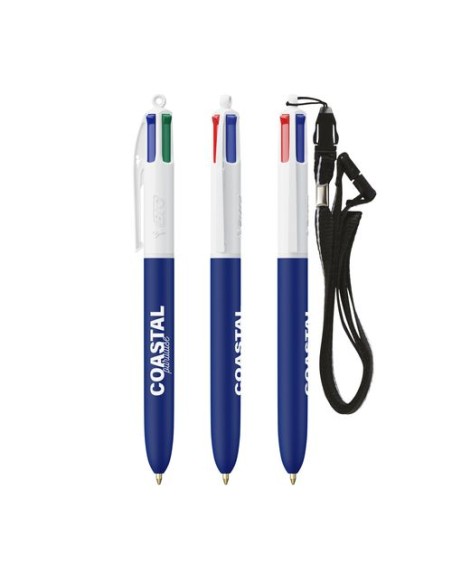 BIC 4 Colours Soft with Lanyard