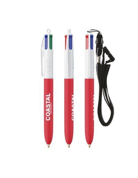 BIC 4 Colours Soft with Lanyard