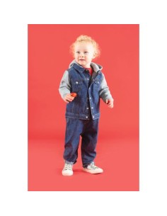 Chaqueta vaquera con capucha niños