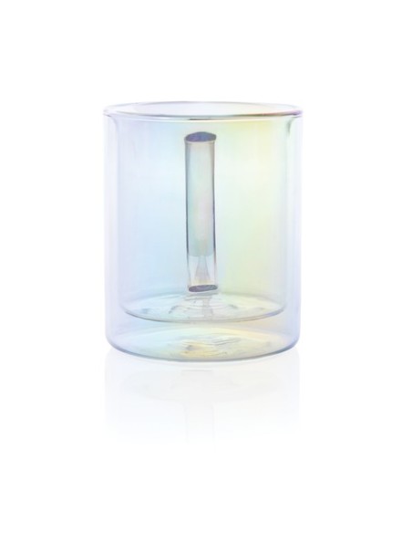 Taza de lujo de vidrio galvanizado de doble pared