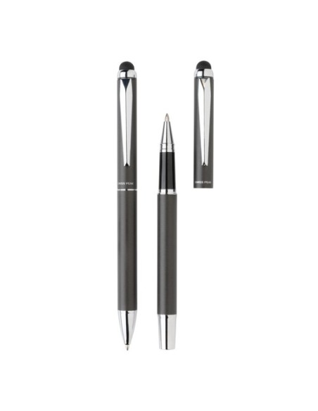 Juego de bolígrafos Swiss Peak deluxe en estuche de PU