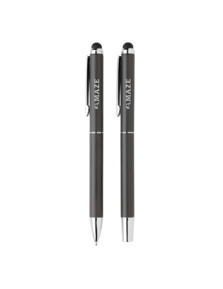 Juego de bolígrafos Swiss Peak deluxe en estuche de PU